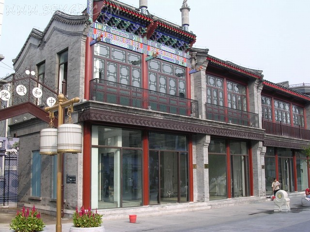 前门大街仿照老照片建造的仿古建筑7,步行街,仿古,胡同,建筑,老北京,老照片,民俗,前门